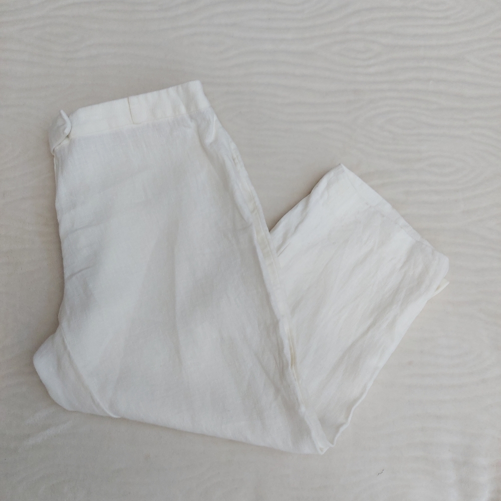 Laura Petites 100% Linen Capris